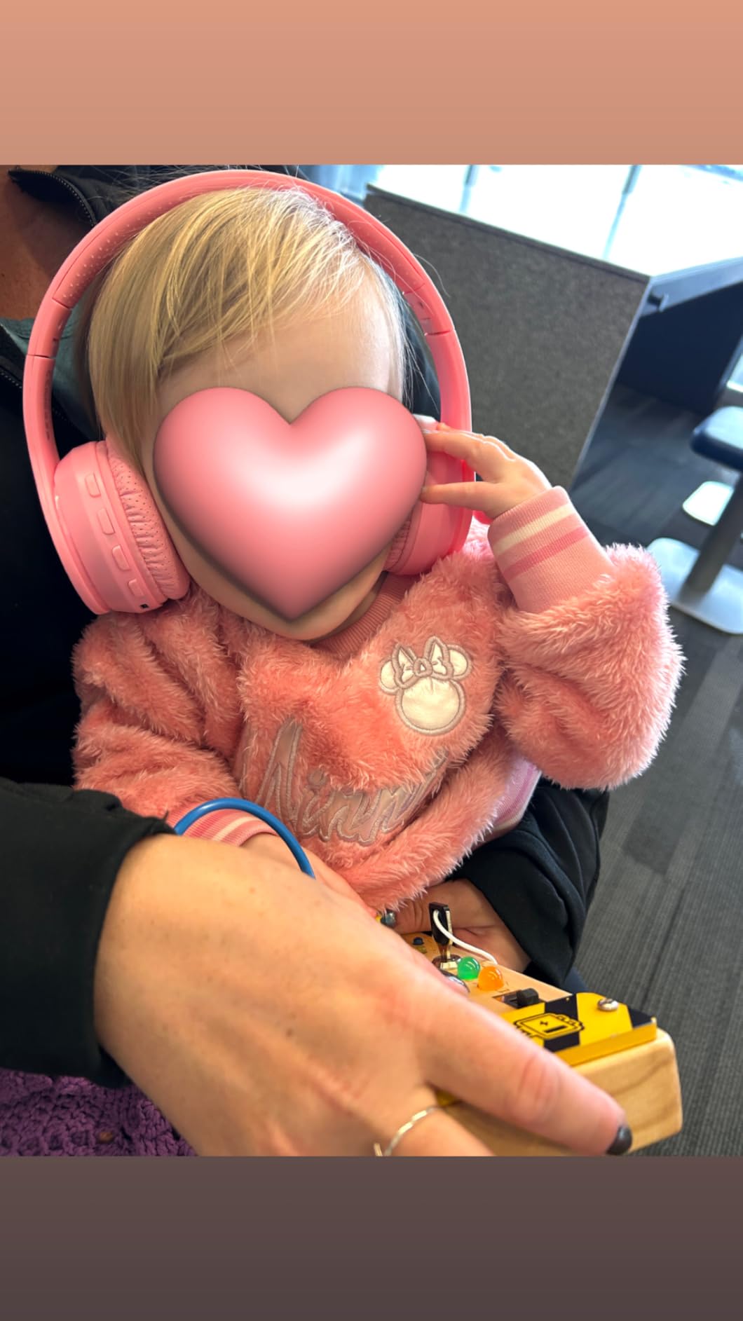 MIDOLA Kids Headphones Bluetooth 5.4 Wireless 68H Play Time Volume Limit 85/94dB Over-Ear Foldable Headset,Type-C Fast Charging,with Wired Aux Mic for Toddler Child Pad Tablet Pink customer photo 1