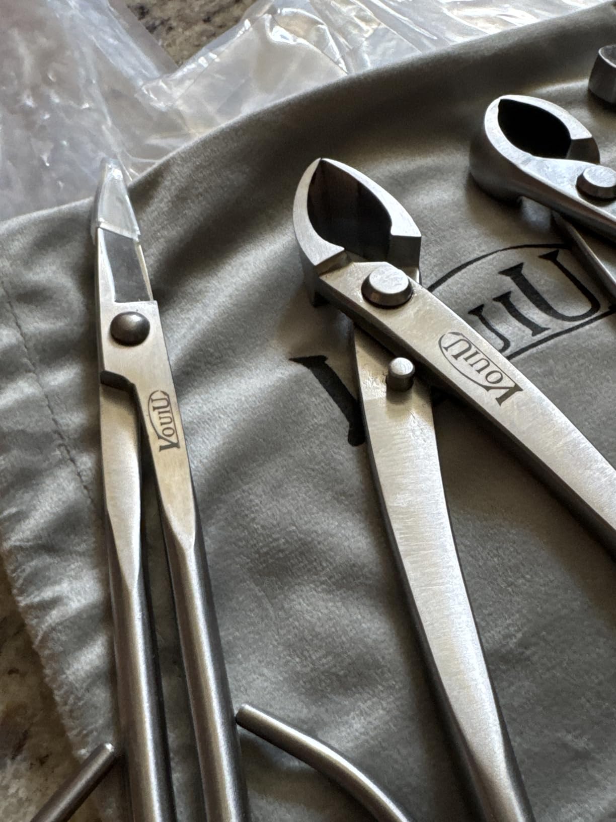 4-Piece Bonsai Tool Set, Concave Cutter, Knob Cutter, Trunk Splitter, Bonsai Scissors customer photo 2
