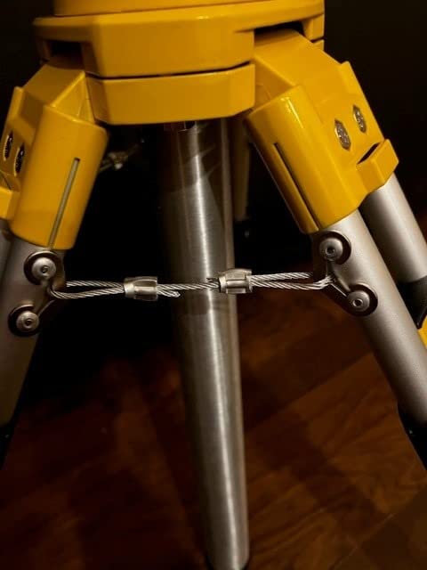 Surveying Tripod, Aluminum Survey Tripod With 5/8-Inch 11-Threaded Flat Head Quick Clamp for Auto level customer photo 2