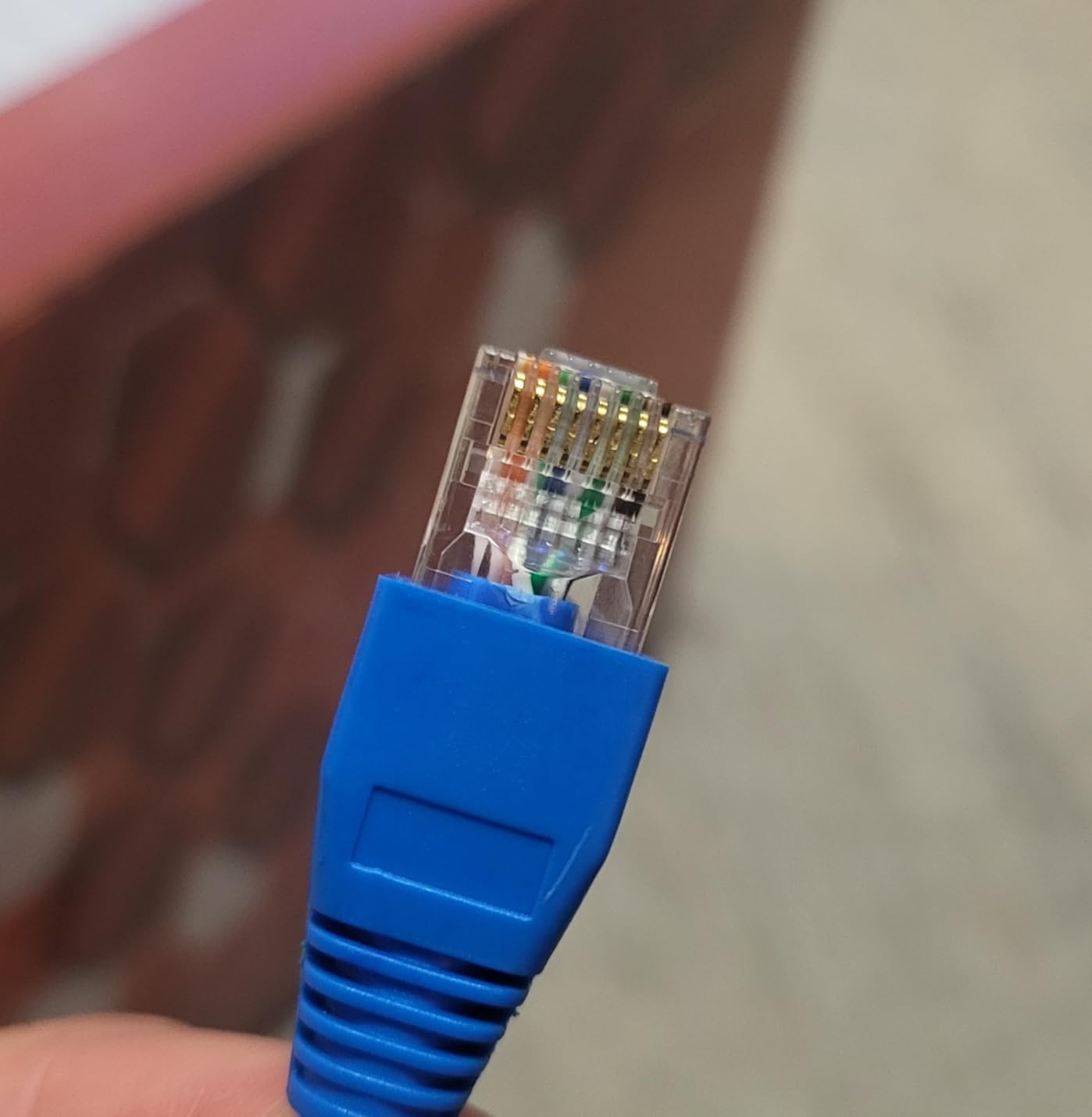 rj45 Crimping Tool for Cat6 Cat5e Cat5, Sturdy Crimper for rj45 rj12/11 Pass-Through Connectors with 50pcs rj45 Cat5e Pass-Through Connectors, 50pcs Covers, Wire Stripper; Network Cable Tester customer photo 2