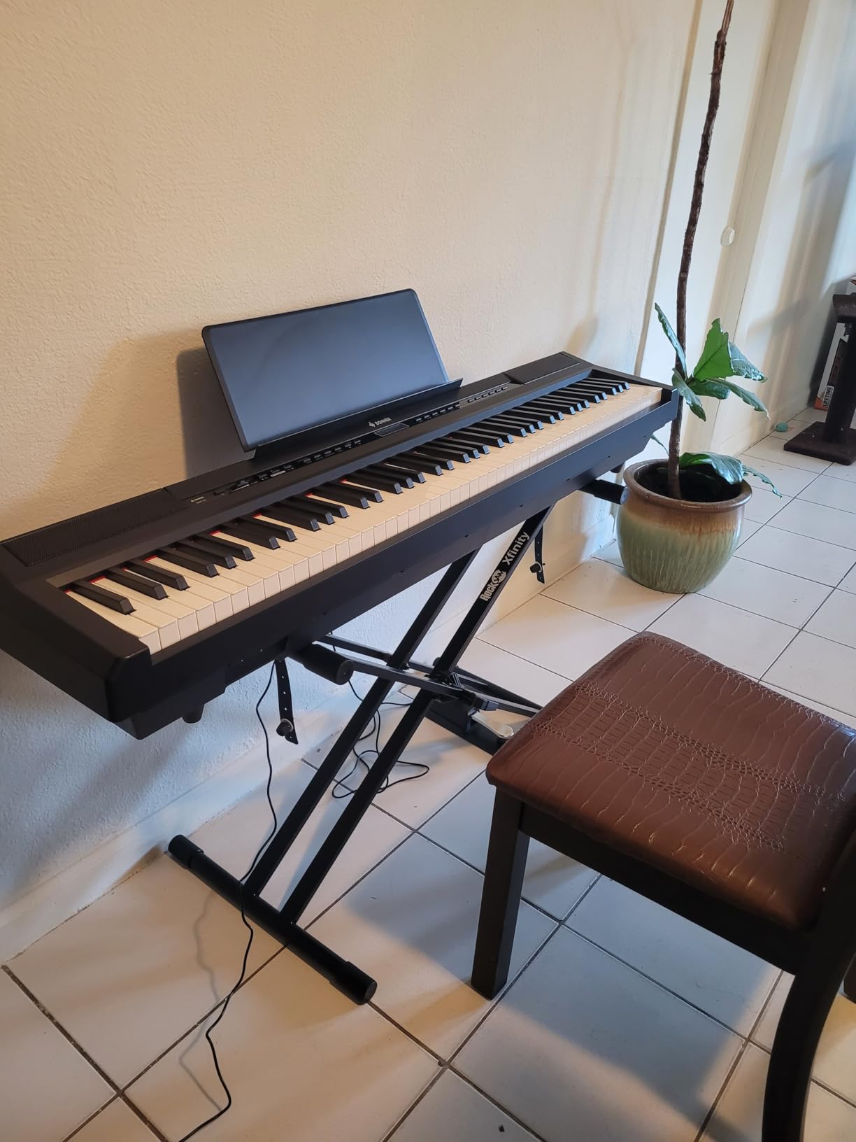 Donner DEP-20 Beginner Digital Piano 88 Key Full Size Weighted Keyboard Portable Electric Piano with Sustain Pedal Power Supply customer photo 2