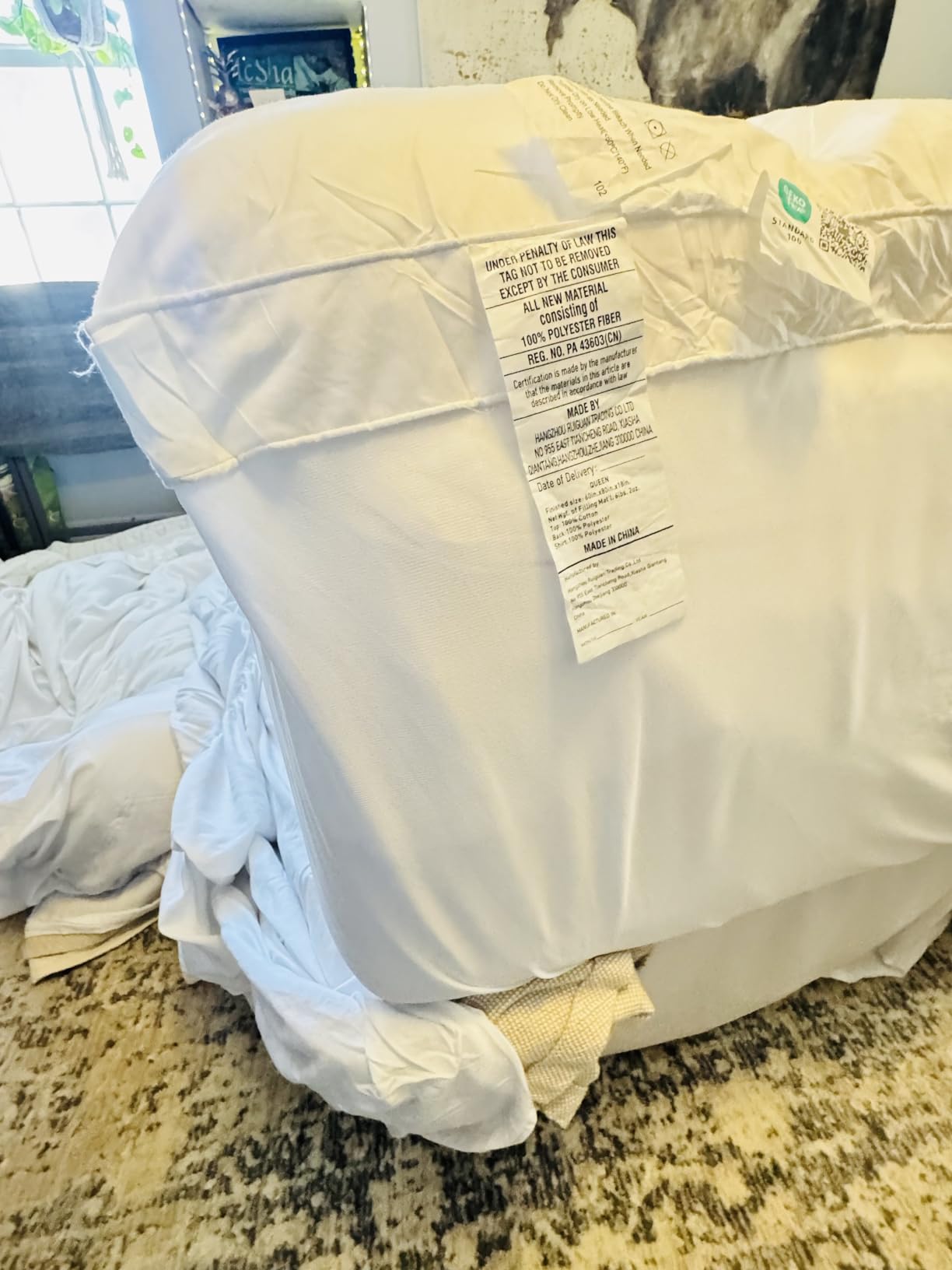 COONP Queen Mattress Topper, Extra Thick Pillowtop, Cooling and Plush Mattress Pad Cover Cotton Top Bed Topper Protector with 8-21 Inch Deep Pocket customer photo 2