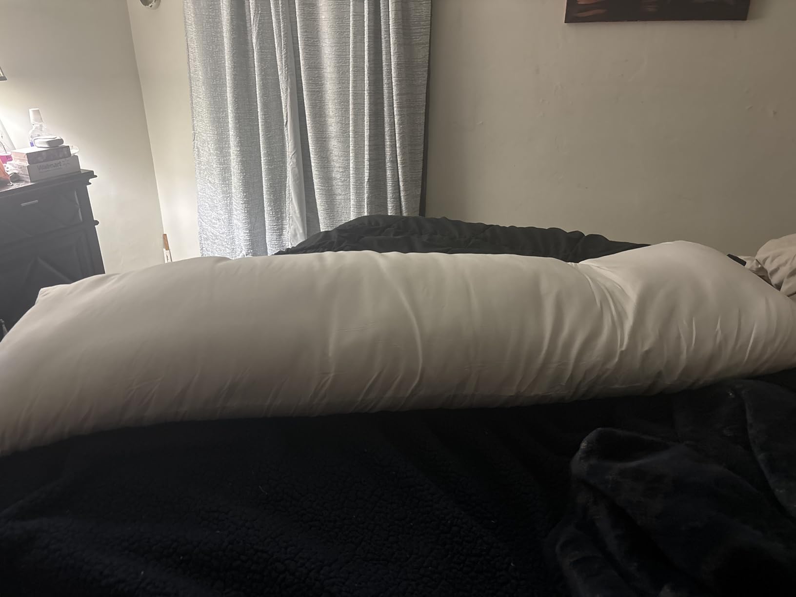 DOWNCOOL Large Body Pillow Insert- Breathable Full Body Pillow for Side Sleeper - Soft Long Bed Pillow for Adults - 20 x 54 inch (White) customer photo 2