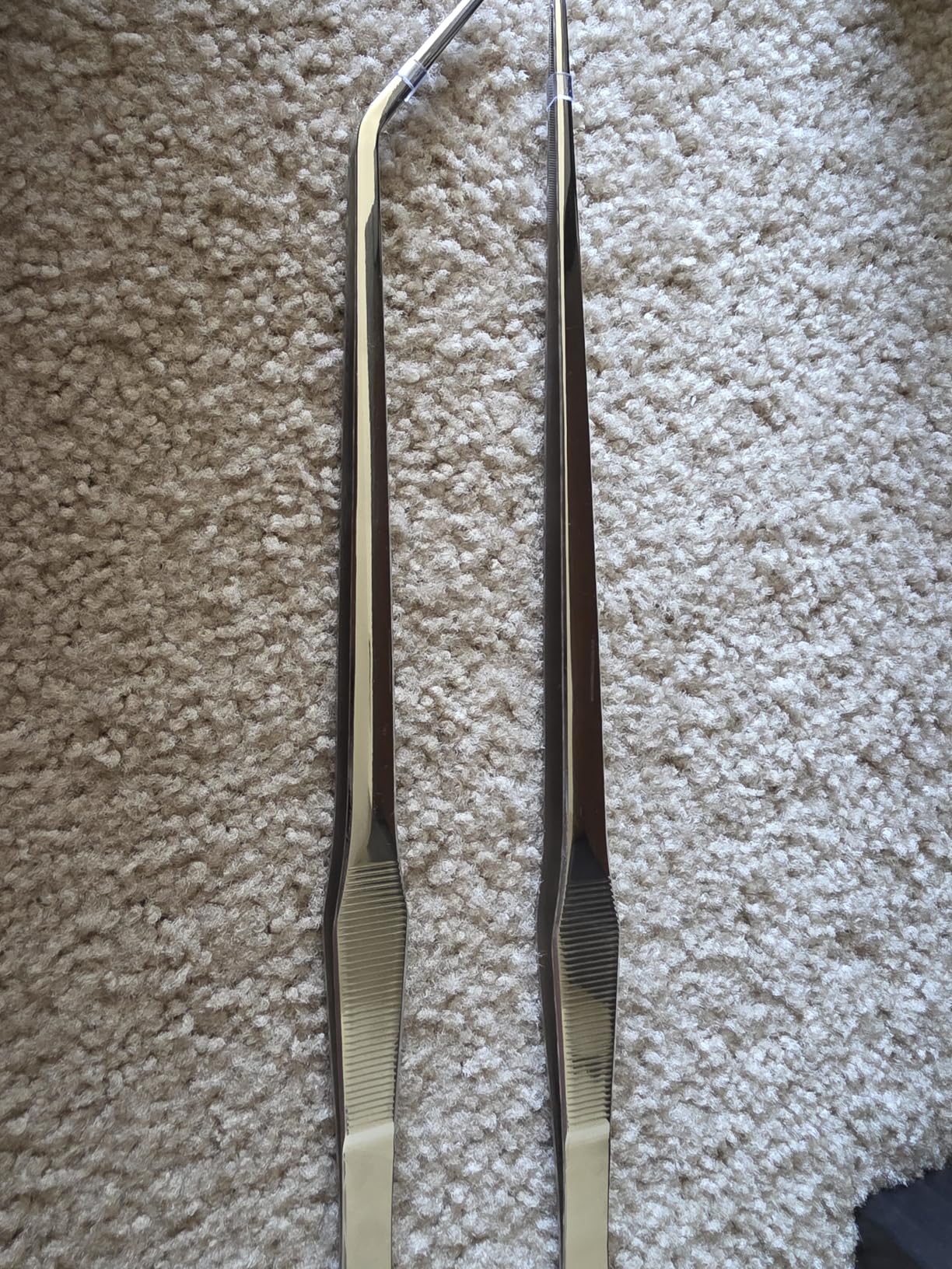 Aquarium Tweezers Extra Long 15 inches, Luxiv Stainless Steel Straight and Curved Tweezers 38cm Extra Long Tweezers for Fish Tank Plant Aquascape Tools customer photo 1