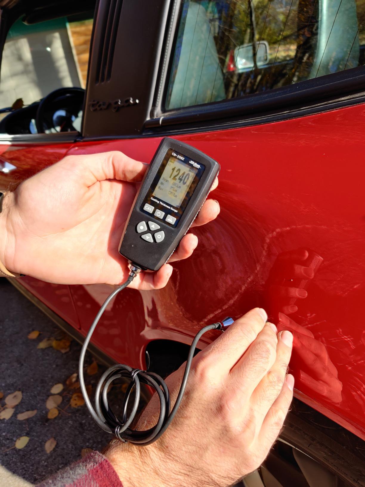 Coating Thickness Gauge CM-208Z - 0-3000um (0-120 mils), 0.001mil Resolution, External Probe, Fe/NFe Auto Detection, 2000 Data Storage, USB PC Software, Industrial Paint Thickness Meter customer photo 1