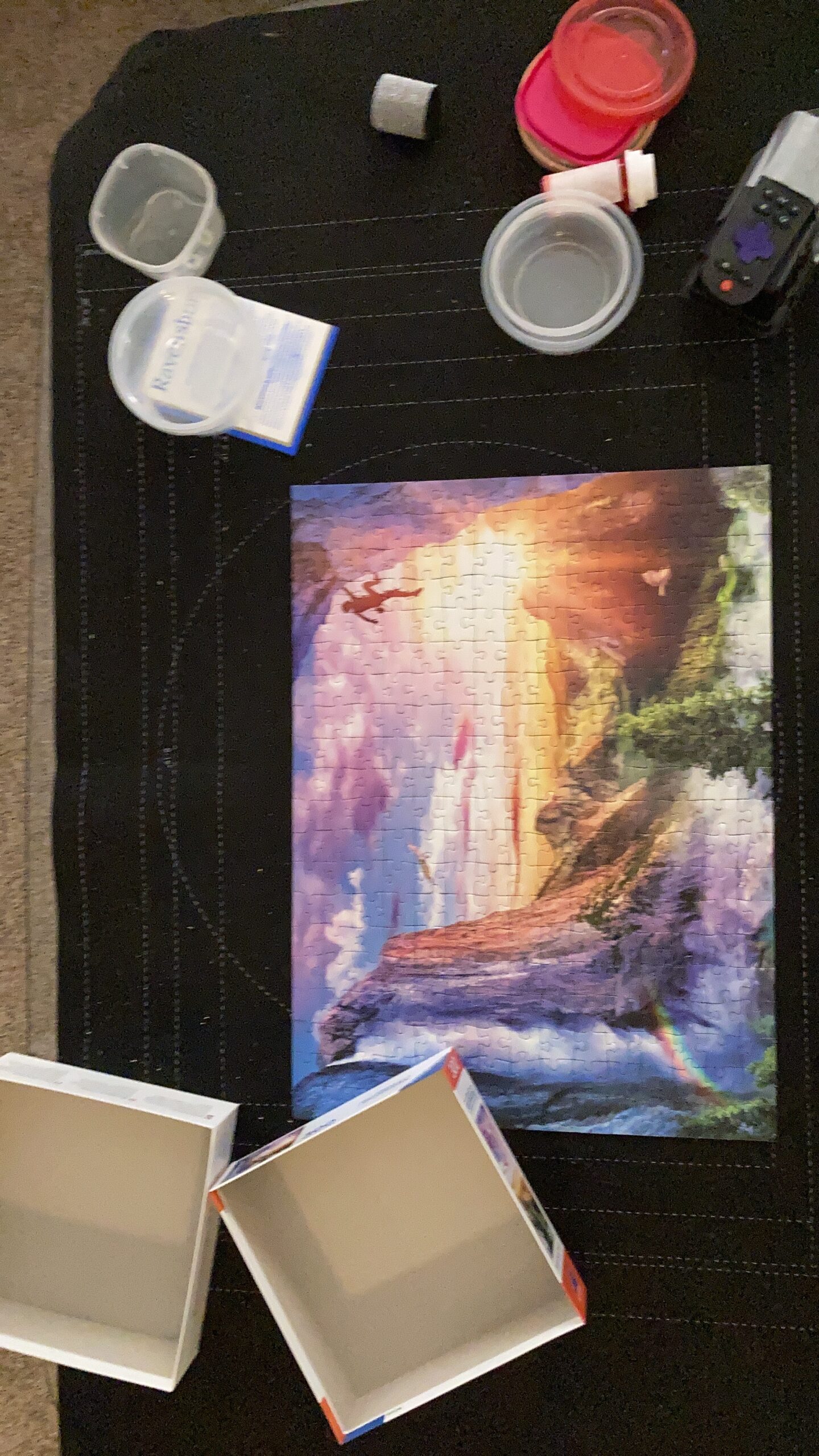 Lavievert 1500 Piece Jigsaw Puzzle Mat Roll Up with Unique Auxiliary Line Design, Portable Puzzle Board for Adults, Non-Slip Puzzle Keeper Storage Saver for Up to 1500 Piece Puzzles customer photo 2