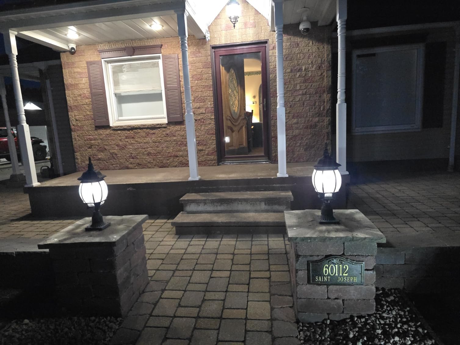 Whitehall™ Personalized Cast Metal Address plaque -THE GATEWOOD Plaque. Made in the USA. BEWARE OF IMPORT IMITATIONS. Display your address and street name. customer photo 2