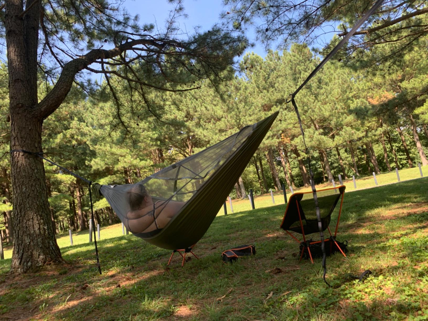 Eagles Nest Outfitters JungleNest Hammock with Integrated Bug Net, All-in-One Camping Hammock System customer photo 2