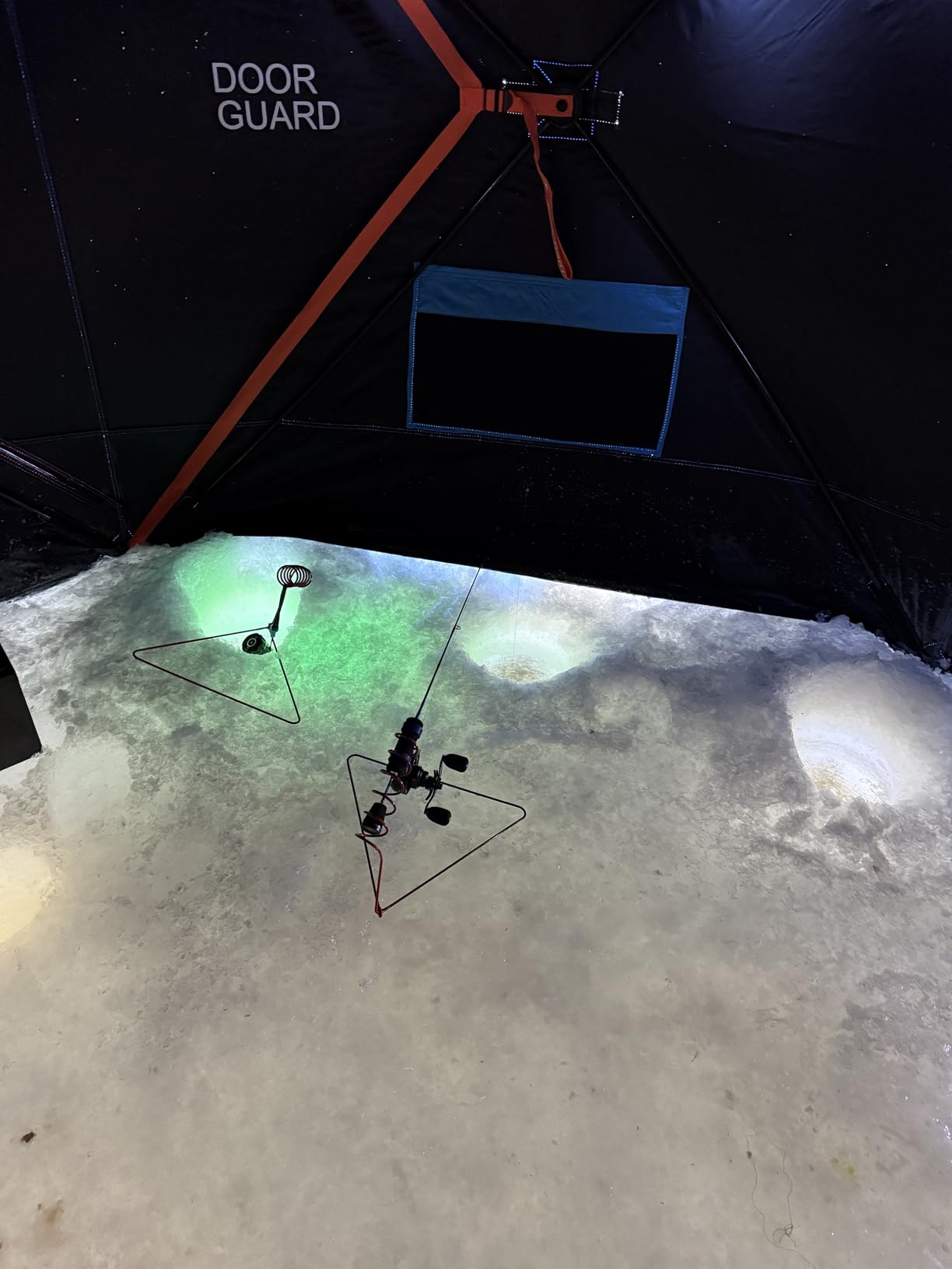 Nordic Legend 6 Person Portable Ice Fishing Shelter with 2 Big Doors-Diamond Door Guard System Ice Fishing Camping Tent customer photo 2