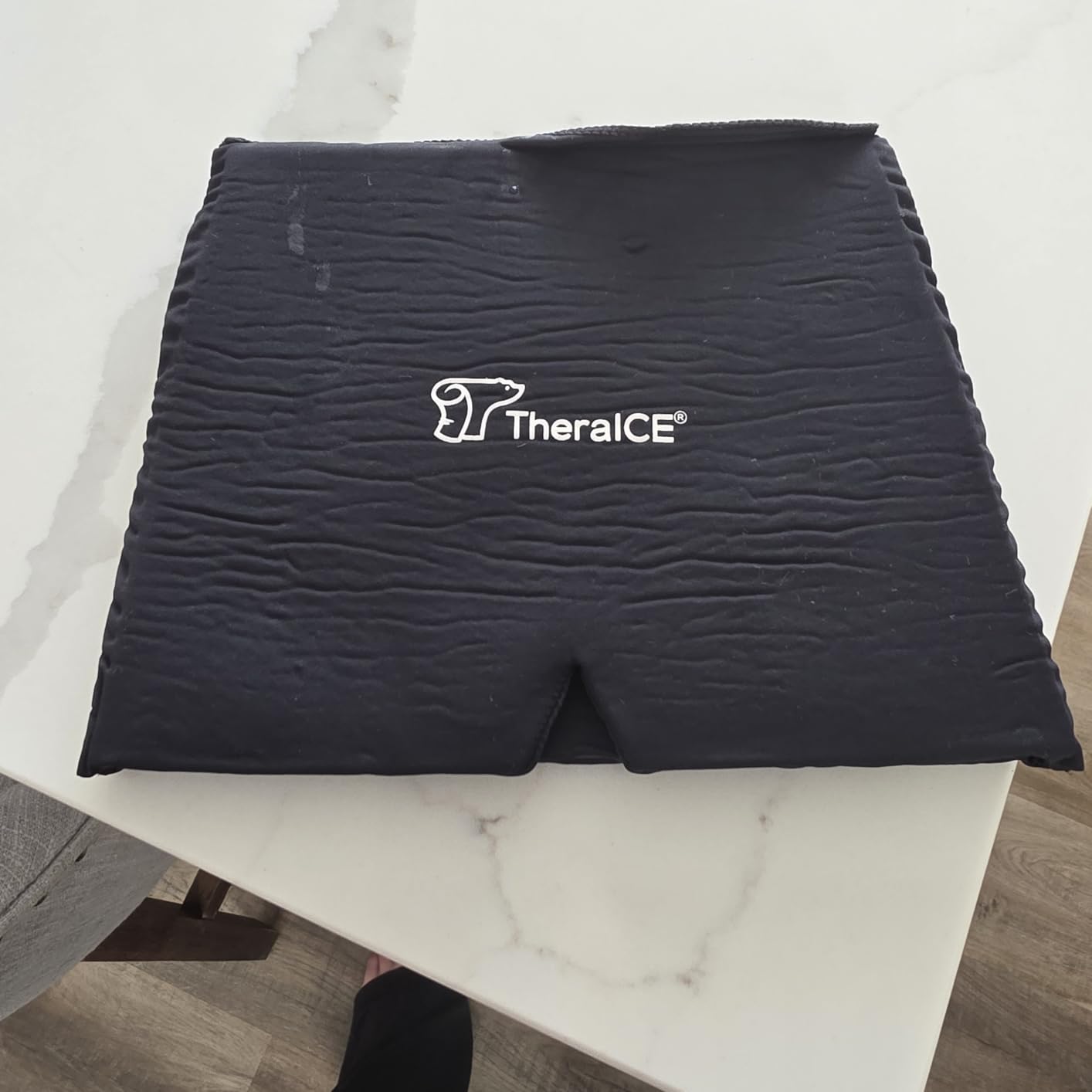 TheraICE Migraine Relief Cap, Soothing Headache Hat Ice Pack Mask, Face Cold Compress Cooling Gel Head Wrap Products for Tension, Stress & Hangover customer photo 1
