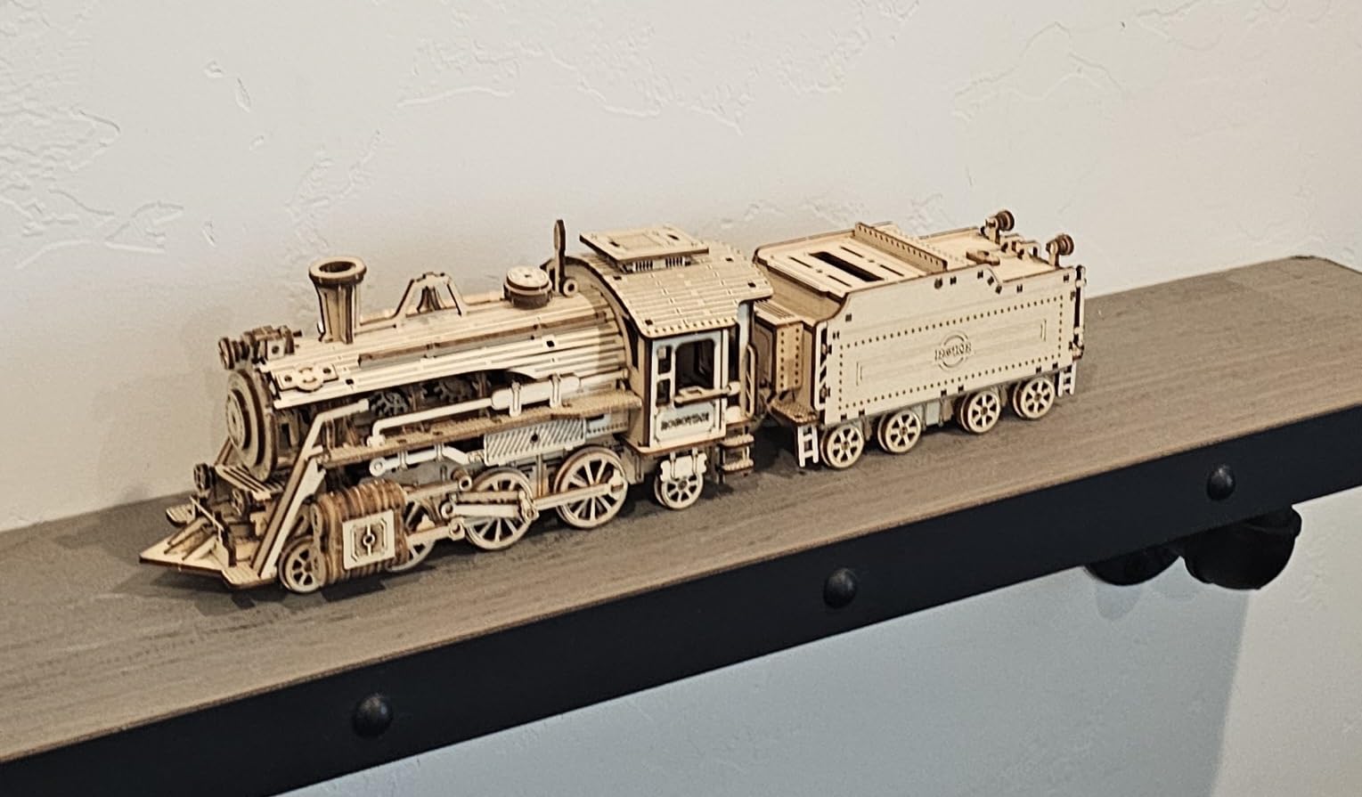 ROKR Model Car Kits Wooden 3D Puzzles Model Building Kits for Adults to Build-Educational Brain Teaser Assembly Model, Desk Decor/DIY Hobbies/Gifts (Prime Steam Express/12.1 * 2.7 * 3.3) customer photo 2