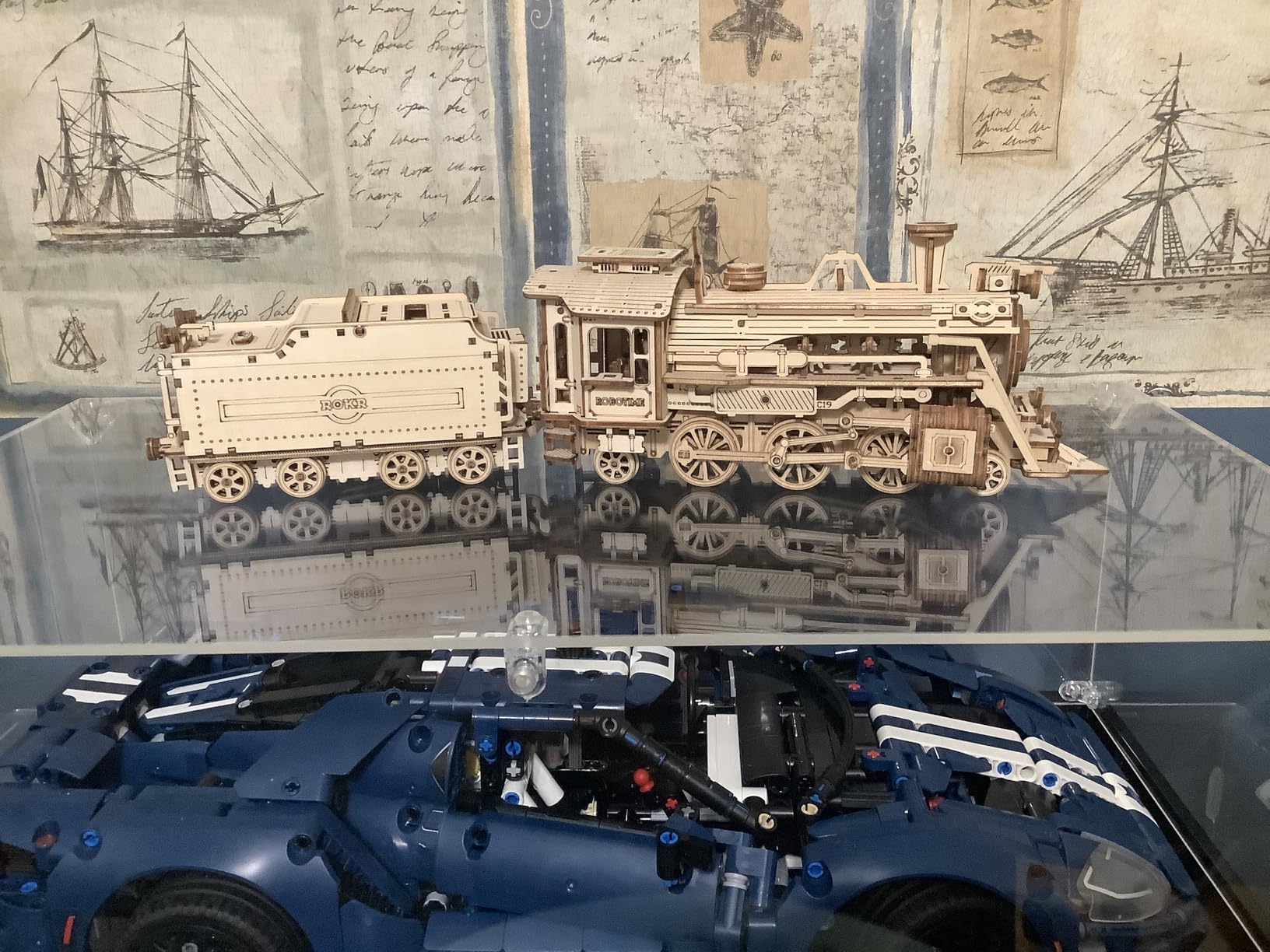 ROKR 3D Wooden Puzzle for Adults-Mechanical Train Model Kits-Brain Teaser Puzzles-Vehicle Building Kits-Unique Gift for Teens on Birthday/Christmas Day(1:80 Scale)(MC501-Prime Steam Express) customer photo 1