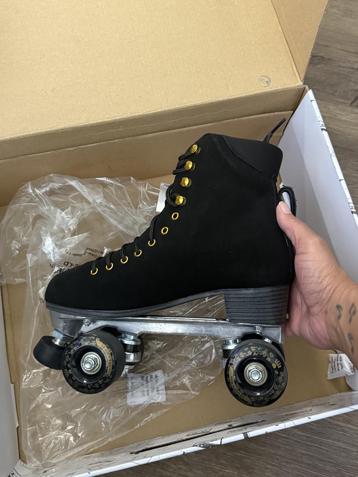 BTFL Artistic Pro Roller Skates Women, Kids & Men - Suede Boot Adjustable Stopper customer photo 1