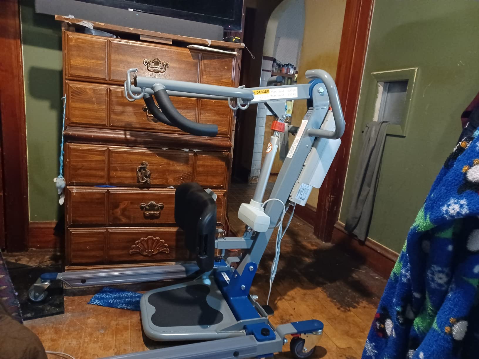 ProHeal Sit to Stand Lift - Full Body Patient Transfer Lifter for Home Use and Facilities - 500 Pound Weight Capacity, 4 Sling Hooks customer photo 2