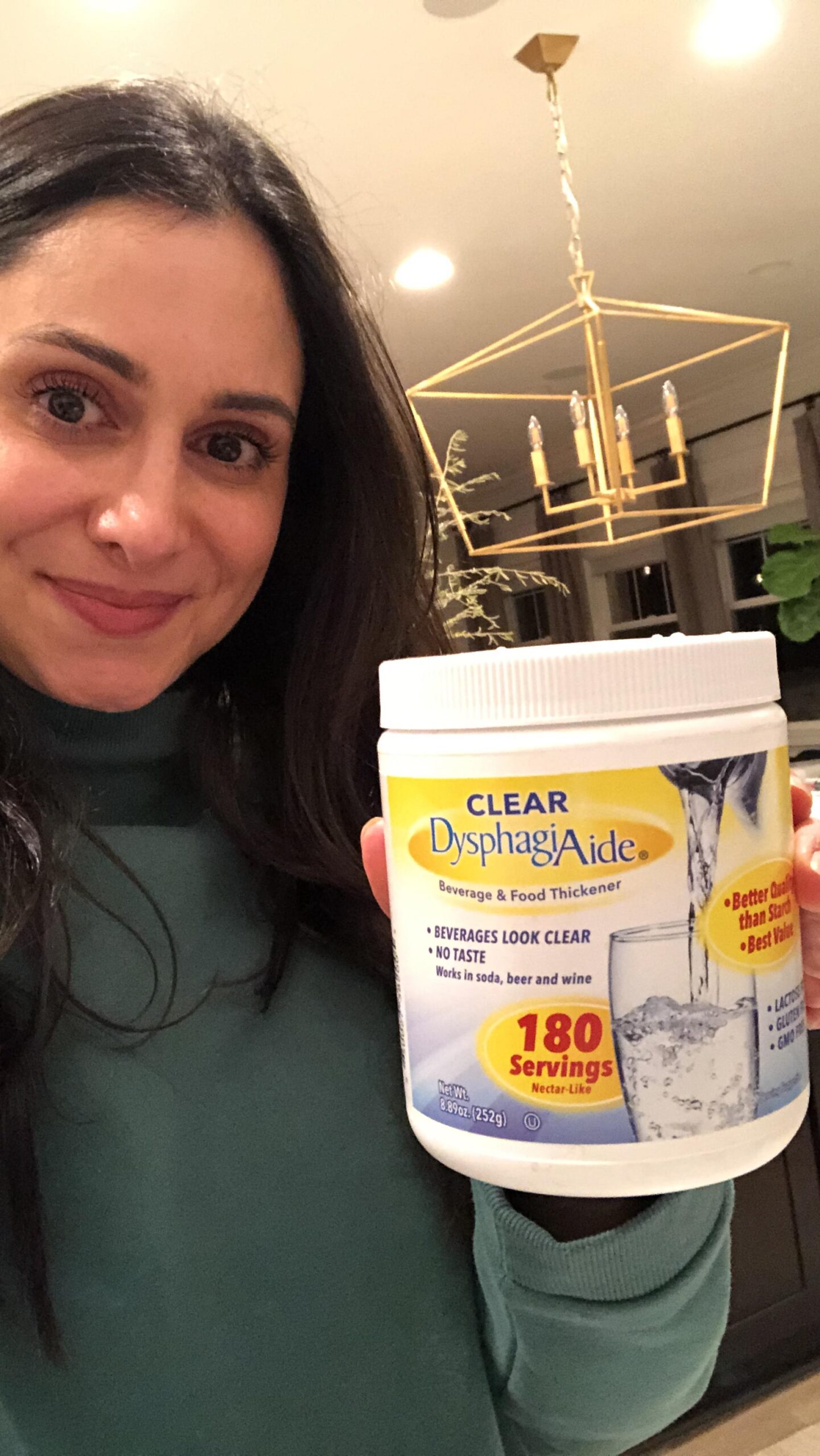 Clear DysphagiAide Thickener, 400 Serving (19.75 oz) Jar, Xanthan Gum Powder for all IDDSI Thickness Levels customer photo 2