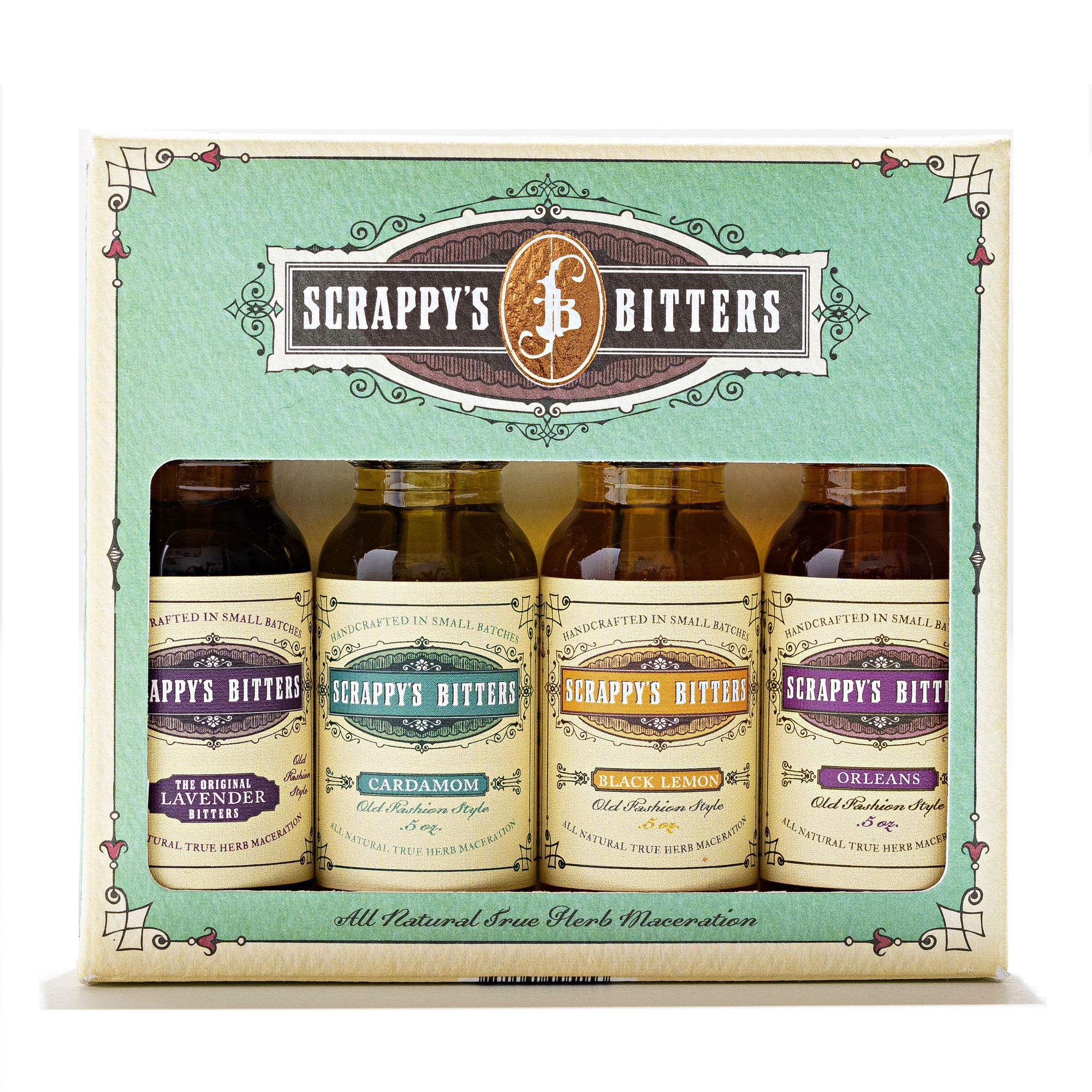 Scrappy's Bitters The New Classics Gift Set, 4 ct, 0.5oz (Lavender, Cardamom, Black Lemon, and Orleans) - Organic Ingredients customer photo 1