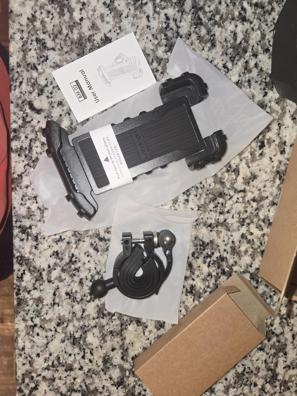 Lamicall Bike Phone Holder, Motorcycle Mount, Handlebar Cell Phone Clamp, E-Bike Scooter Phone Clip for iPhone 17 Air Pro Max 16 15 Plus S20, 4.7 to 6.8 Inch Smartphones customer photo 2