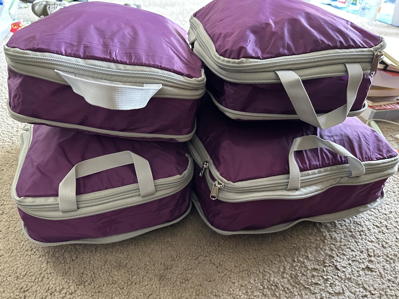 Compression Packing Cubes for Travel - Lightweight Expandable Travel Bags Luggage Organizers Travel Essentials Compression Cubes for Travel Space Saver for Carry on Suitcases Organizer customer photo 1