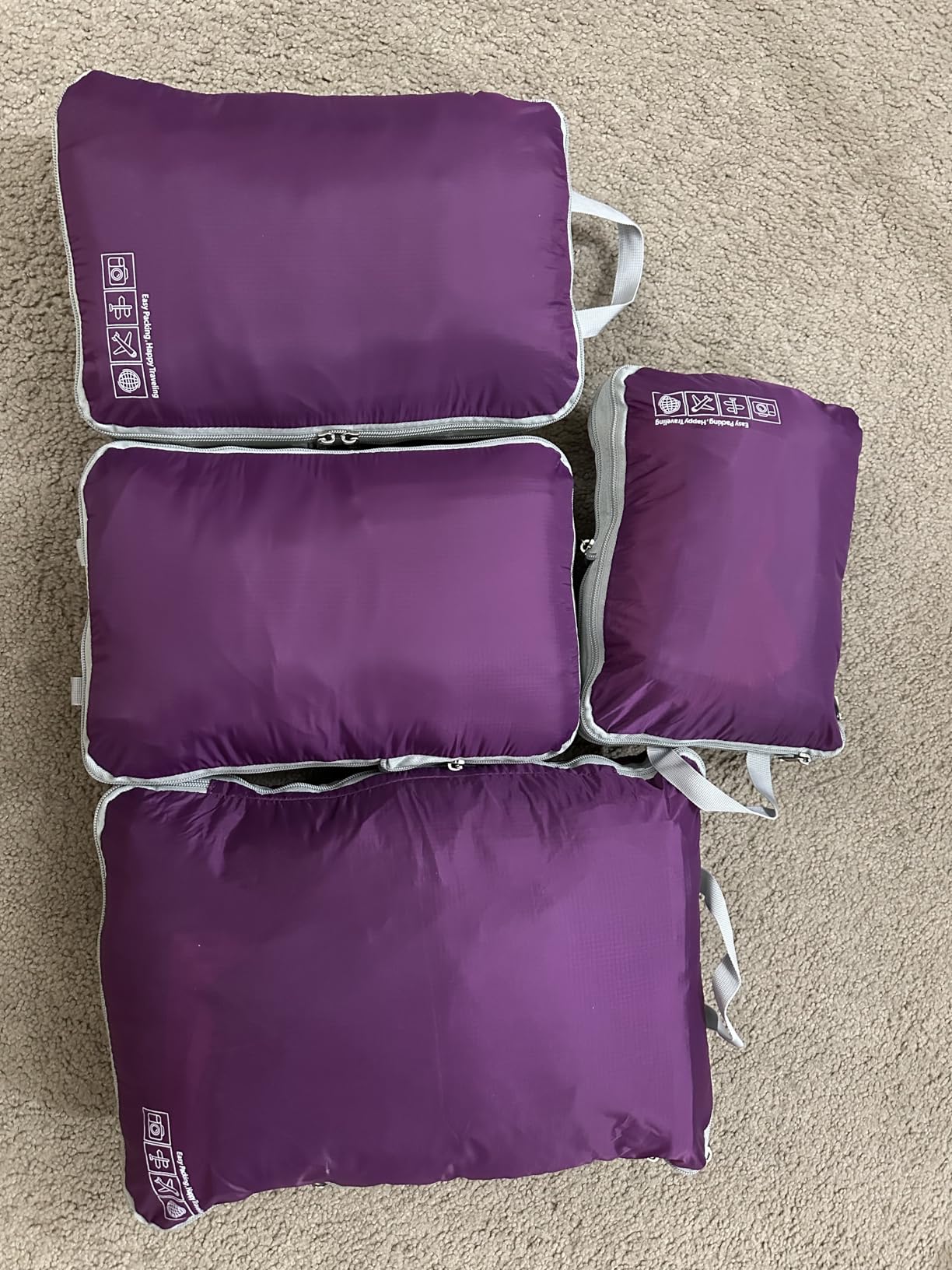 Compression Packing Cubes for Travel - Lightweight Expandable Travel Bags Luggage Organizers Travel Essentials Compression Cubes for Travel Space Saver for Carry on Suitcases Organizer customer photo 2