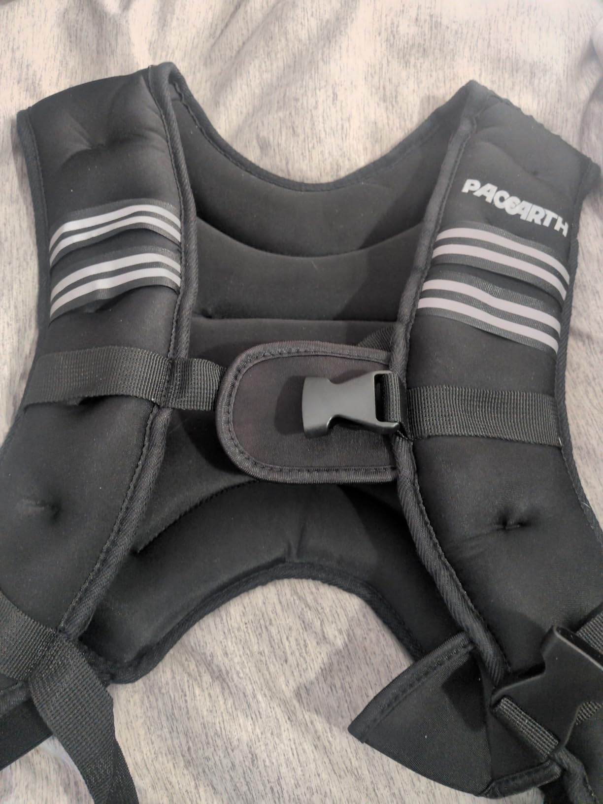 PACEARTH Weighted Vest, 6lb/8lb/10lb/12lb/16lb/20lb/25lb/30lb Weight Vest with Reflective Stripe, Body Weight Vests for Women, Men, Weight Loss Workout, Strength Training, Running, Walking, Jogging customer photo 2