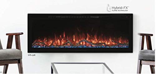 Modern Flames Spectrum Slimline Reliable Electric Fireplace | Customizable Hybrid-FX Flame LED Light Ambience | Remote Controlled | 60 Inch customer photo 2