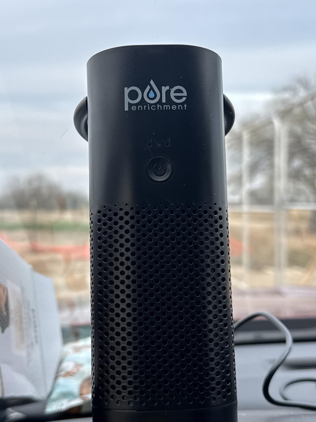 Pure Enrichment PureZone Mini Portable Air Purifier - Cordless True HEPA Filter Cleans Air & Eliminates 99.97% of Dust, Odors, & Allergens Close to You - Cars, School, & Office (Black) customer photo 2