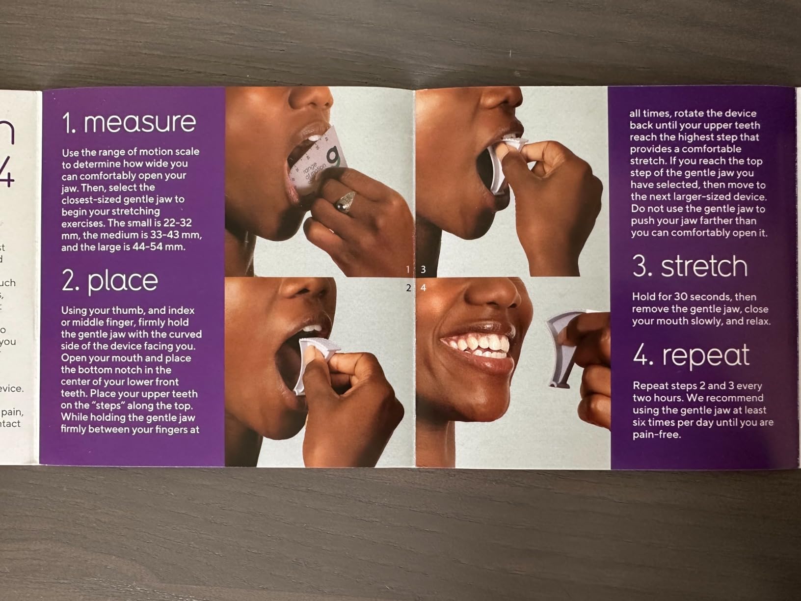 Gentle Jaw Pain Relief Device for Bruxism TMJ Headache Migraine Caused by Tight Jaw Muscles. Use it to Passively Stretch and Relax Your Jaw Muscles. We Call it Yoga for The Jaw customer photo 2