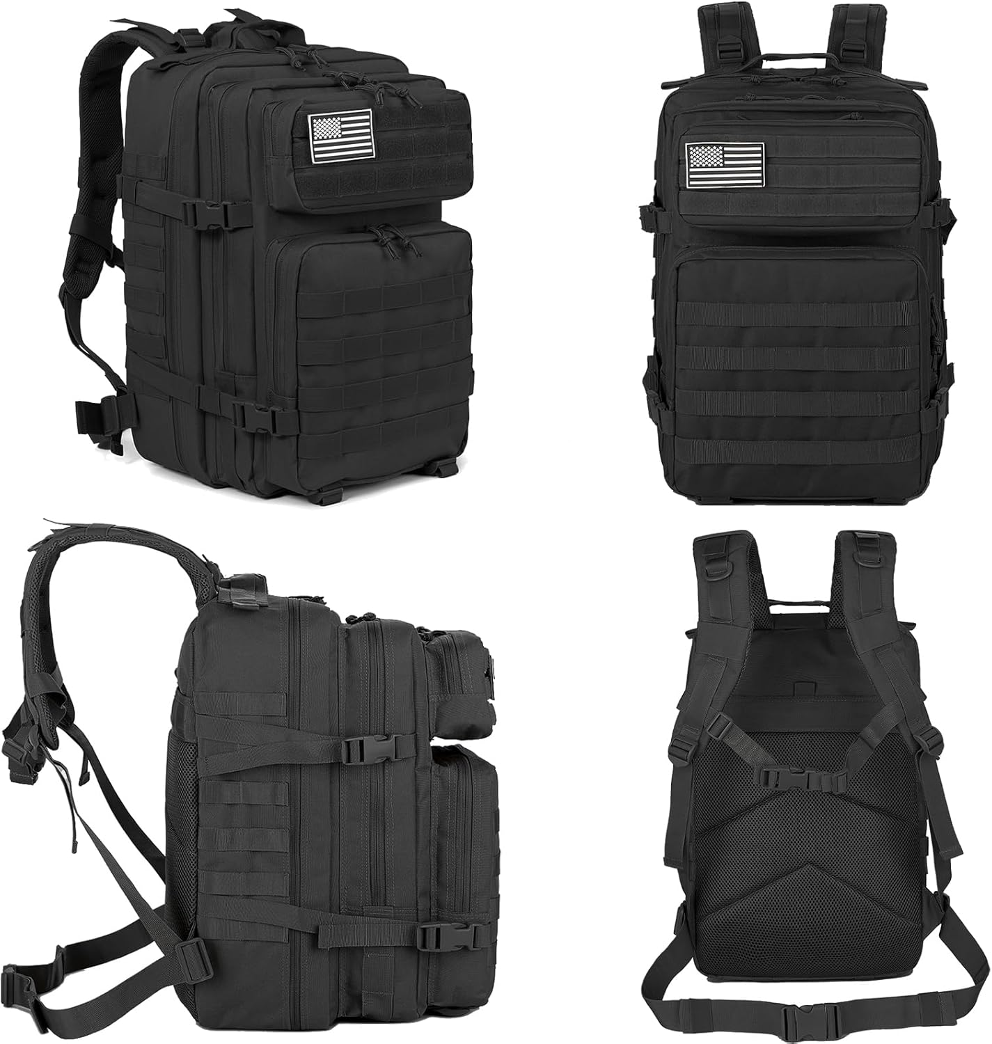 QT&QY 45L Military Tactical Backpacks Molle Army Assault Pack 3 Day Bug Out Bag Hiking Treeking Rucksack customer photo 2