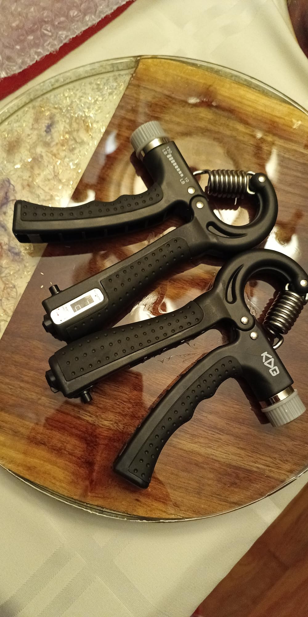 KDG Hand Grip Strengthener 2 Pack Adjustable Resistance 10-130 lbs Forearm Exerciser, Grip Strength Trainer for Muscle Building and Injury Recovery for Athletes customer photo 2