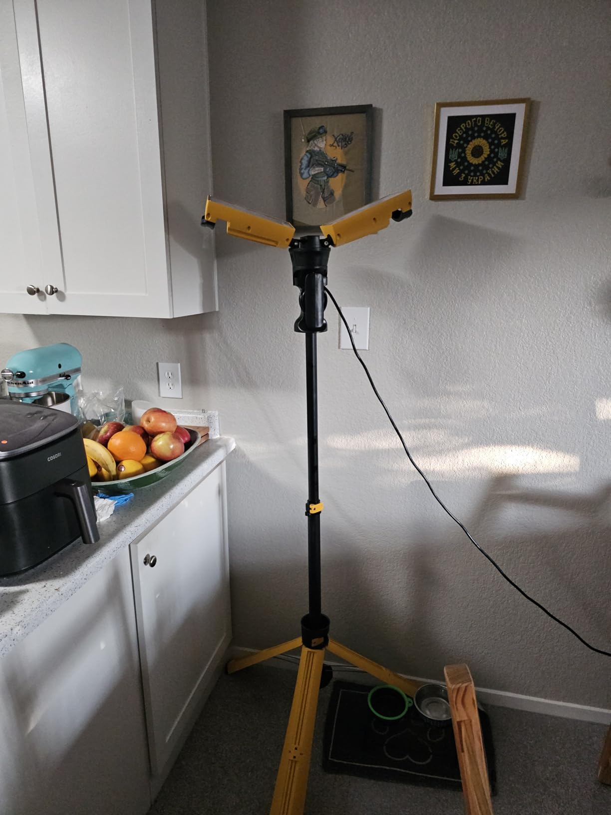 LUTEC Upgraded 5000K 15000 Lumen 105 Watt Dual-Head LED Work Light with Telescoping Tripod, Work Light with Stand Rotating Waterproof Lamps and 8 Ft 3-Prong Power Cord customer photo 2