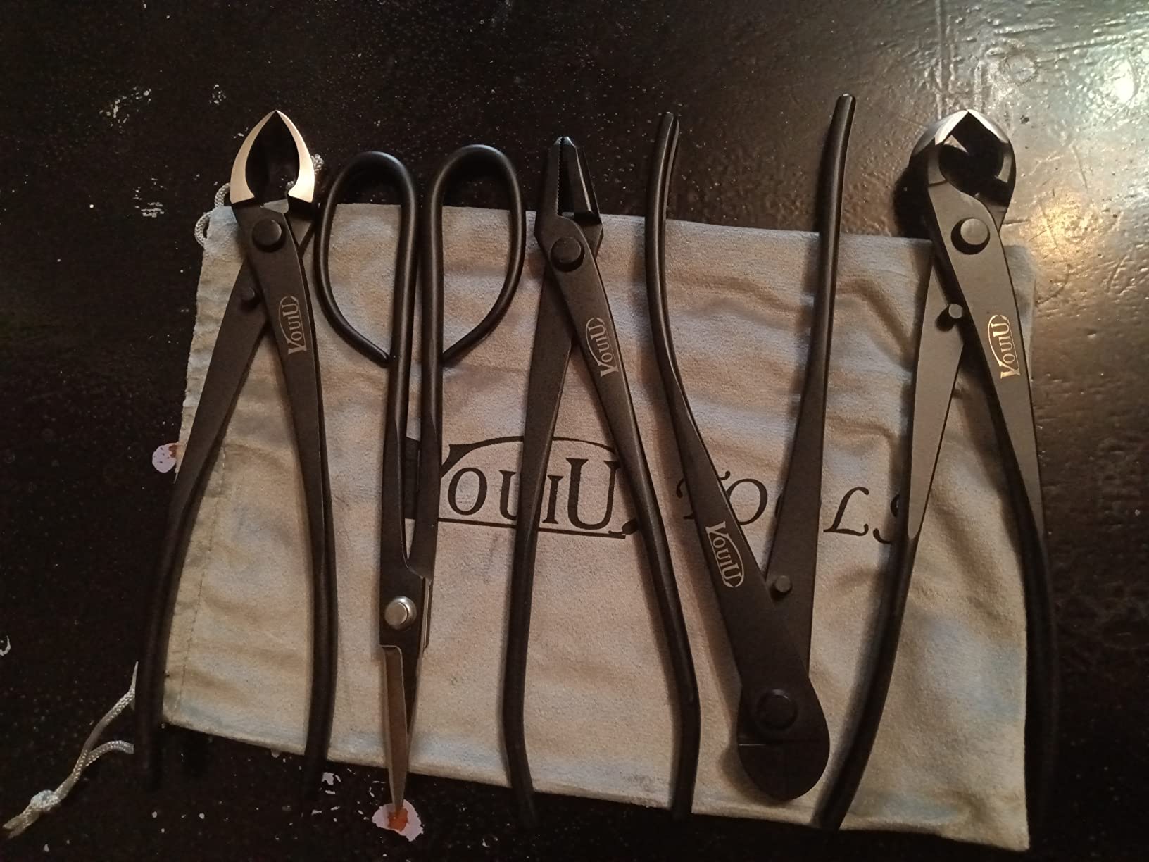 5-Piece Bonsai Tool Set, Knob Cutter, Concave Cutter, Wire Cutter, Jin Pliers, Bonsai Scissors customer photo 1