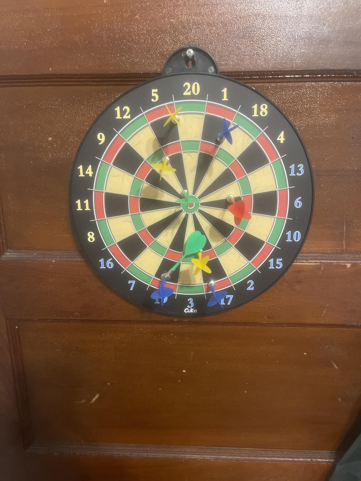 Dart Board - 12pcs Magnetic Darts - Excellent Indoor Game and Party Games - Gifts for 5 6 7 8 9 10 11 12 Year Old Boy Kids customer photo 1