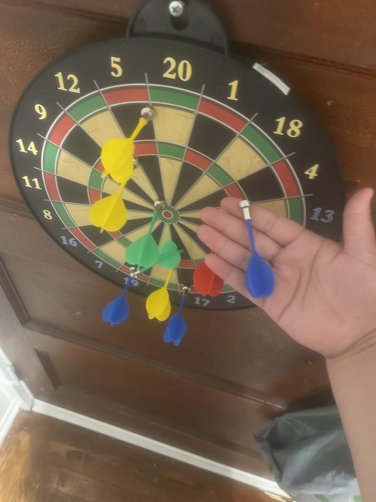Dart Board - 12pcs Magnetic Darts - Excellent Indoor Game and Party Games - Gifts for 5 6 7 8 9 10 11 12 Year Old Boy Kids customer photo 2