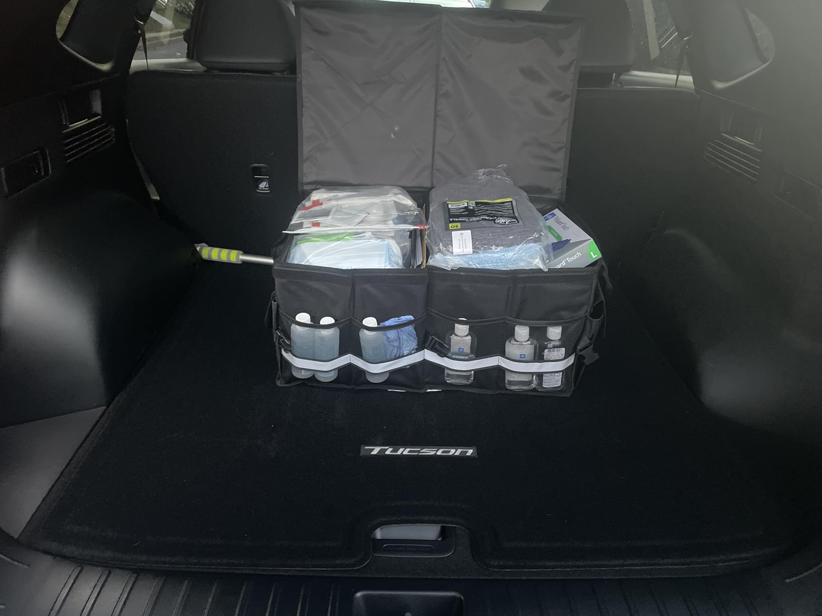 K KNODEL Trunk Organizer with Lid for Car, SUV, and Truck (Medium, Black) customer photo 2