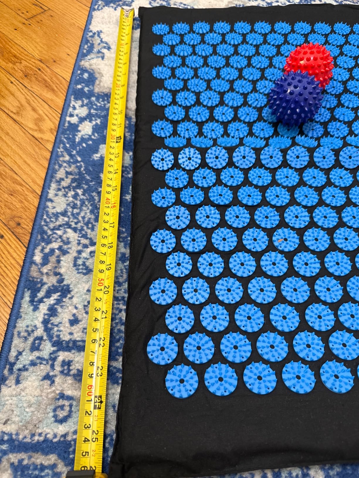 Acupressure Mat and Pillow Set for Lower Back Pain Relief & Muscle Relaxation - Acupuncture Mattress + Spiky Ball Massage Set customer photo 1