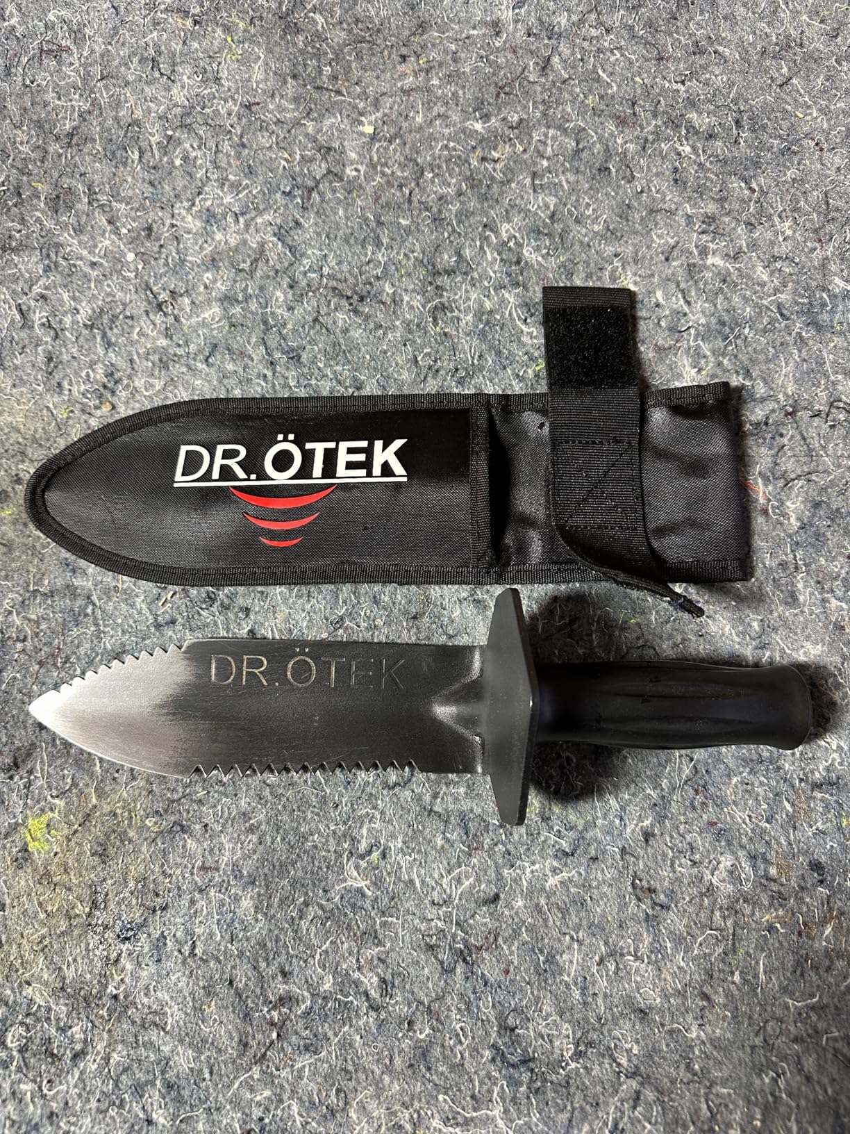 DR.ÖTEK Metal Detector Shovel for Digging, Heavy Duty Double Serrated Digging Tool with Carry Sheath customer photo 1