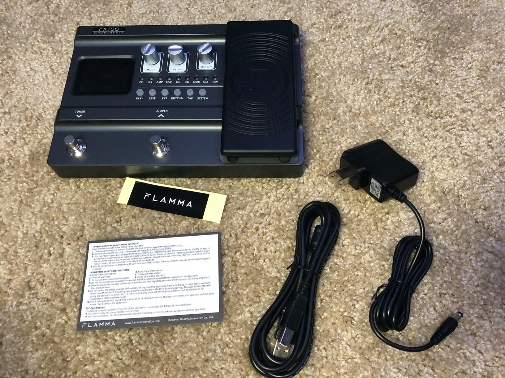 FLAMMA FX100 Guitar Multi-effects Pedal with 55 Amp Models 151 Built-in Effects 80' Looper 40 Drum Machine 10 3rd Party IR Slots Headphone OTG for Home Practice Performance Live Streaming customer photo 1