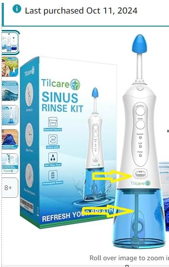 Nasal Irrigation System by Tilcare - Perfect Nasal Rinse Machine for Sinus & Allergy Relief customer photo 1