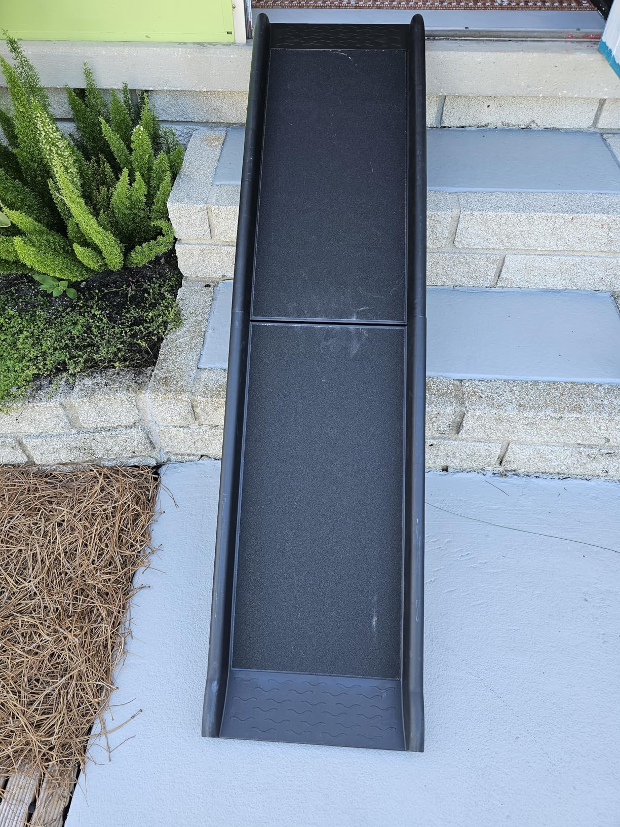 Trixie Telescoping Dog Ramp Made of Lightweight Aluminium - Pet Ramp for Large Cars and SUVs - Easily Adjustable - in Silver/Black customer photo 1