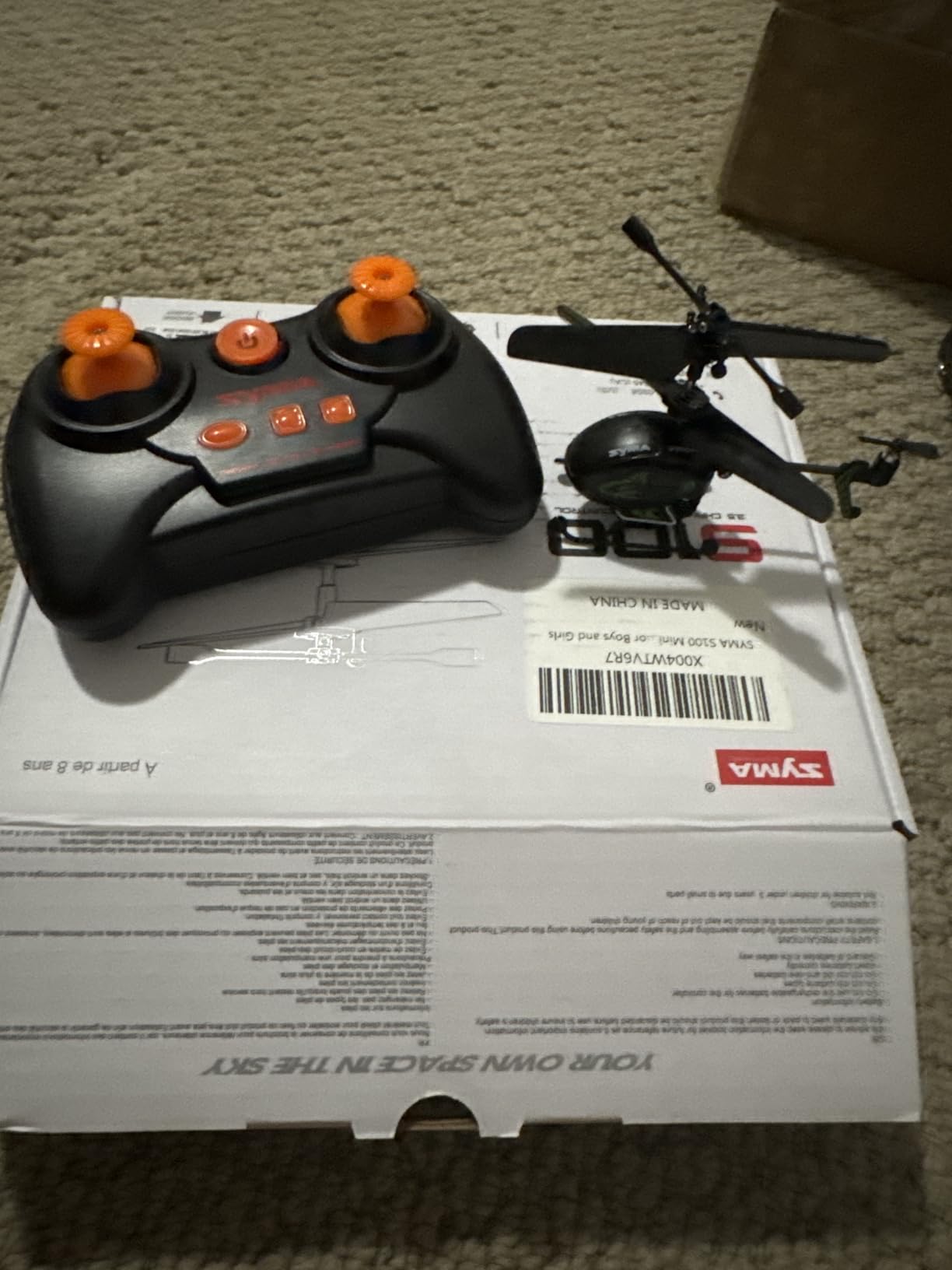 SYMA S100 Mini RC Helicopter with Gyro Stabilizer, Altitude Hold, 3.5 Channel, 5-7 Min Flight Time, Remote Control Helicopter Toy for Boys and Girls customer photo 1