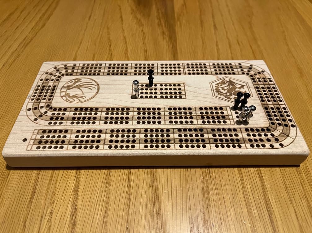 Mudder 12 Pieces Metal Cribbage Pegs Cribbage Board Pegs Fit 1/8 Holes with a Tapered Design with 4 Colors customer photo 1