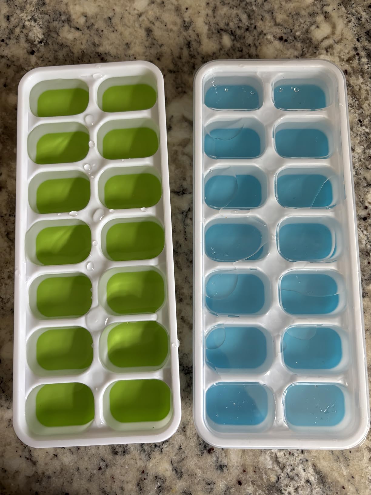 Ice Cube Trays, Silicone Easy-Release and Flexible 14-Ice Trays with Spill-Resistant Removable Lid, BPA Free, 2 Pack customer photo 1