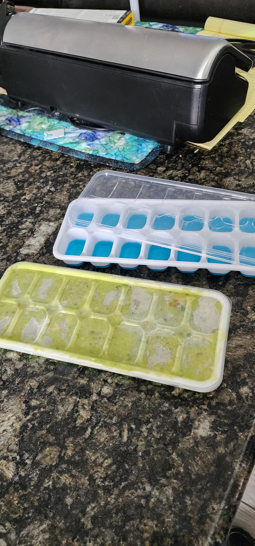Ice Cube Trays, Silicone Easy-Release and Flexible 14-Ice Trays with Spill-Resistant Removable Lid, BPA Free, 2 Pack customer photo 2