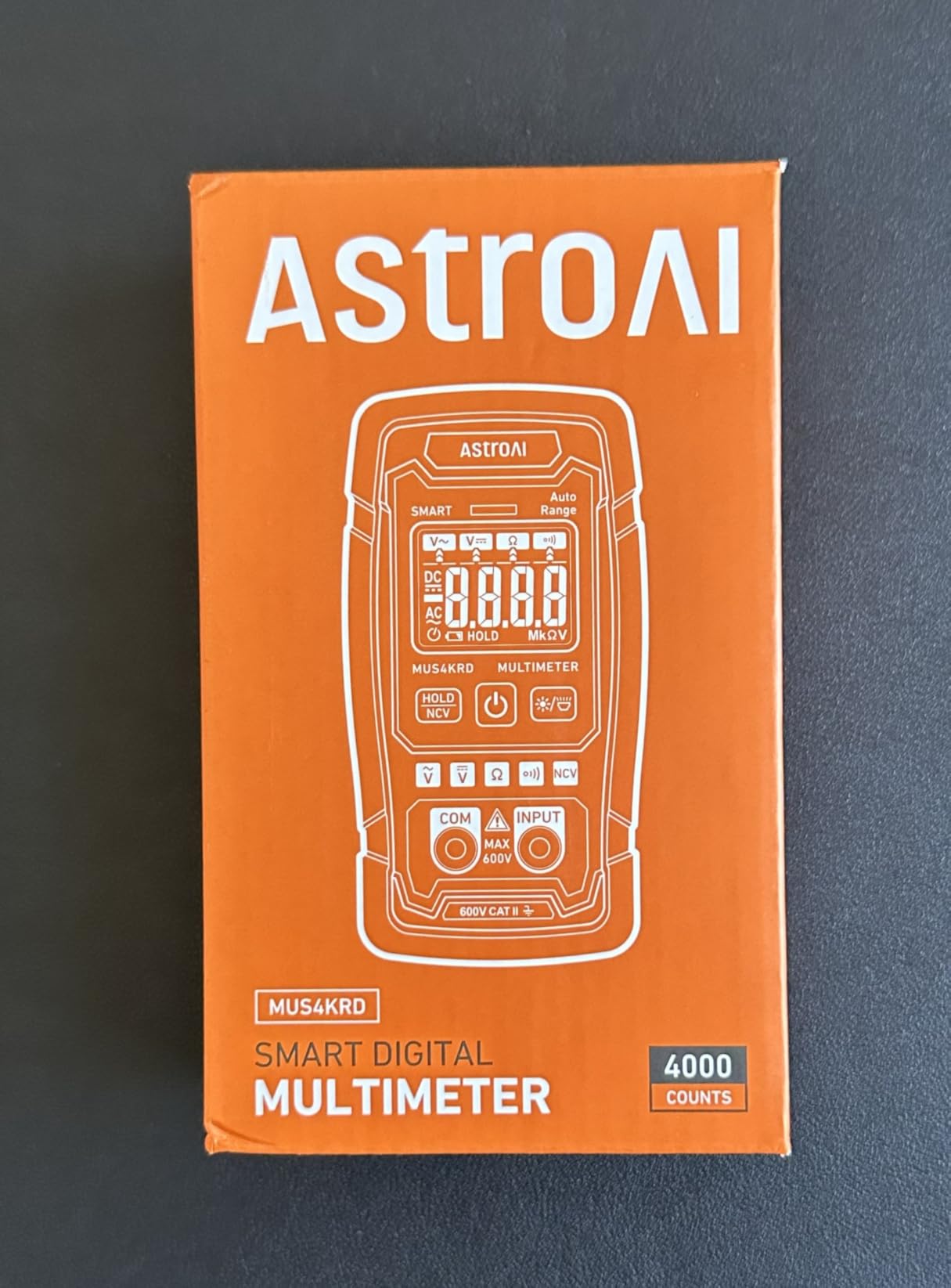 AstroAI Digital Multimeter, TRMS 4000 Counts, Auto-Ranging, Battery Test | 1.5V/9V/12V Battery Testing, Auto & Home Diagnostics, NCV Detection, Capacitance Measurement, CAT III 600V customer photo 2