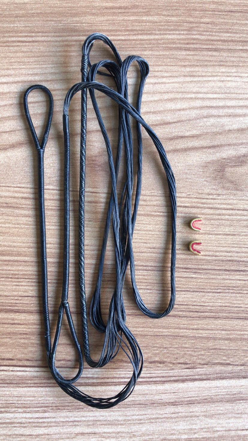 Deerseeker Archery Bow String Replacement with Finger Protector & 2 Nock Points Dacron Bowstring 12, 14, 16 Strands Bow Accessories for Recurve Bow Traditional Longbow 48-70 inches customer photo 2