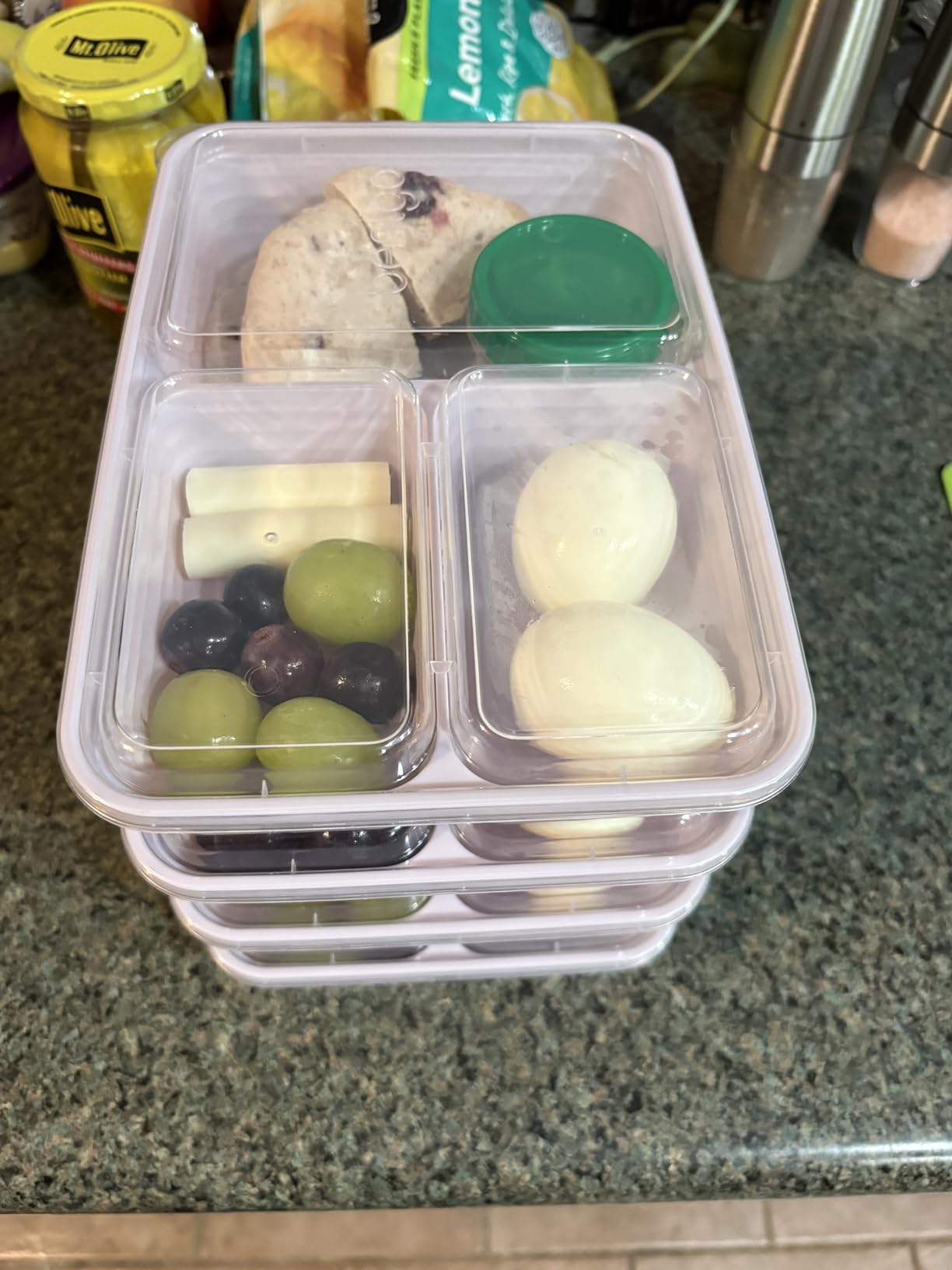 Bentgo Prep - 20-Piece 3-Compartment Reusable Meal Prep Containers with Lids, PFAS & BPA Free Materials, Durable, Microwave, Freezer, & Dishwasher Safe To Go Food Storage (Silver) customer photo 1