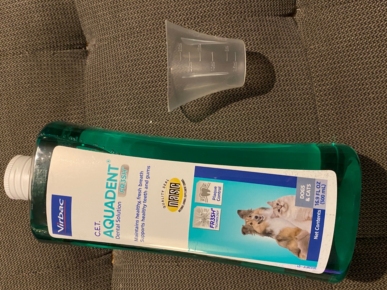 Virbac C.E.T. AQUADENT FR3SH Dental Solution - Supports Dental Health & Fresher Breath - for Dogs & Cats (500 ml) customer photo 2