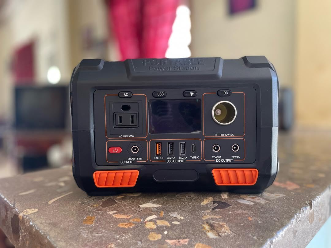 PROGENY 300W Portable Power Station, 299Wh/80818mAh Solar Generator, Regulated DC Output Backup Battery with Pass-Through Charging AC Outlet, Pure Sine Wave, LED Light Power Station for CPAP Camping customer photo 1