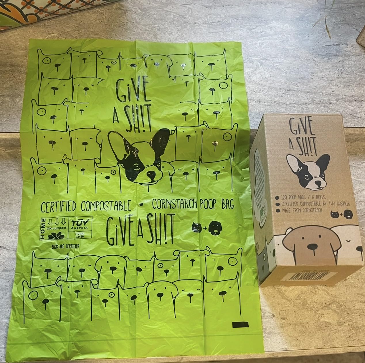 100% Certified Home Compostable Dog Poop Bags - 10% to Charity - ASTM D6400 & EN 13432 Compliant - 240 x Plant Based Compostable Poop Bags (16 Rolls) customer photo 2