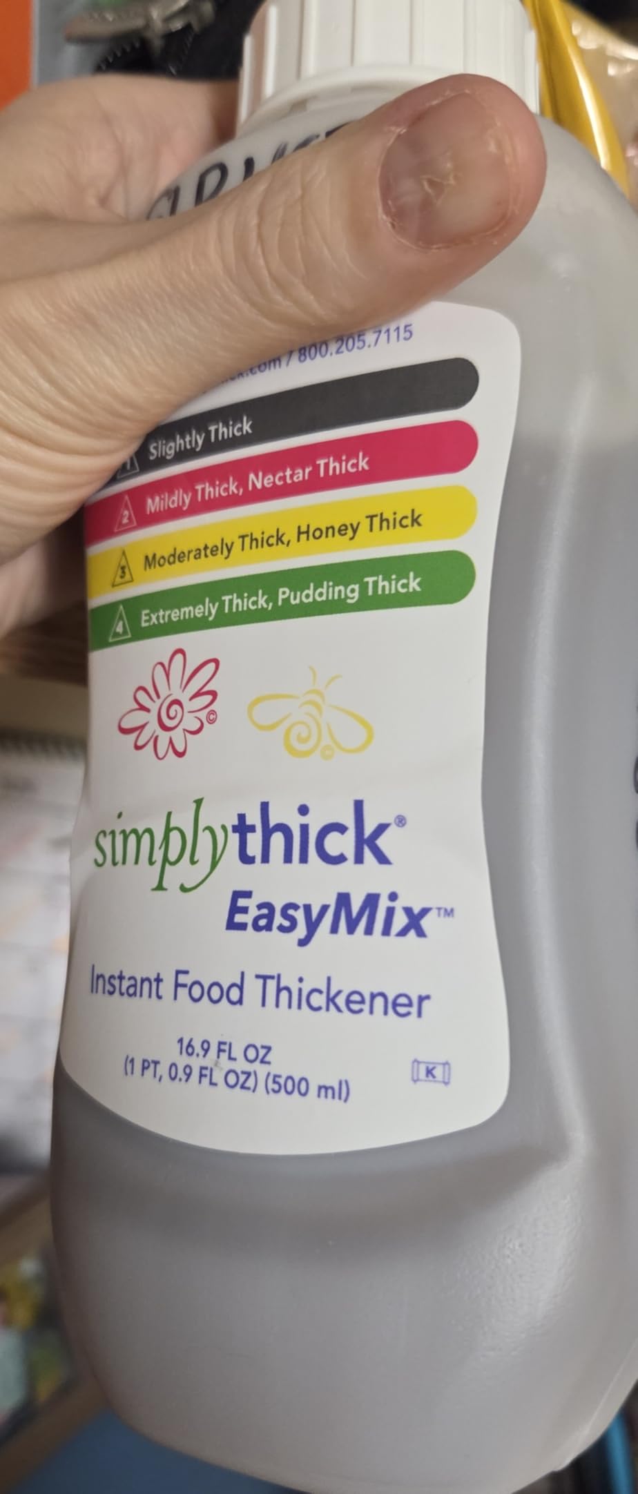 SimplyThick EasyMix | 92 Servings | Gel Thickener for those with Dysphagia & Swallowing Disorders | Won't Alter The Taste of Liquid | Easy to Prepare | 16.9 Fl Oz Bottle with Pump customer photo 2